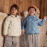 Baby Toddler Boys Girls Down Puffer Jacket Polo Collar-TB01007-Veeddydropshipping